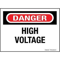 Panduit PPS0305D72 Labels ADH Sign Poly Danger Header