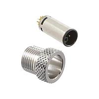 NorComp 858-LP5-10SRLS4 Connectors IP67 Male M12 Stainless steel 5 Position Straight Solder Cup