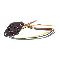 Kycon KMDPLX-4S-200 Connectors HT MINI-DIN RT<F/S SD 4P CP S/T GP W/BS