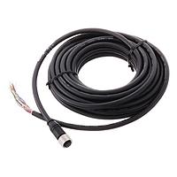 Banner Engineering SXA-1725D Sensor Cables / Actuator Cables Cordset: Single Ended M12; 17-pin Straight Female; 7.62 m 17x26,28 TPU Black; Nickel-Plated Brass Coupling Nut