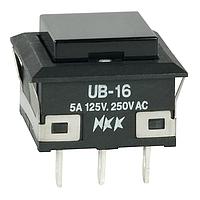 NKK Switches UB16KKW01N-A Sealed SPDT ON-ON BLACK
