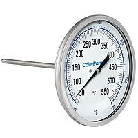 Cole parmer EW-90590-10 Industrial Bimetal Thermometer (10~290°C; 2½”Stem; 3"Dial)