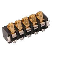 KYOCERA AVX 009155005541006 Battery Connector 5 Way .4um Gold RT Angle 2.5mm