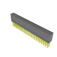 Samtec ESQ-124-38-G-D Sockets Elevated Socket Strip, 0.100" Pitch