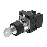 EAO 45-190F.3000.113.108 Keylock Switch Series 45 Keylock switch, Metal/Plastic KL-KC-KR RONIS 2x45 T254 1NO, 1NO , Screw Terminal