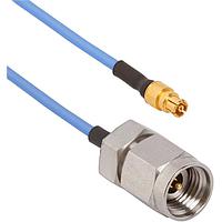 Amphenol SV Microwave 7032-6757 RF Cable Assemblies SMPM F to 2.92mm M C/A .047 Cbl OAL 6"