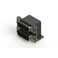 EDAC 661-015-664-051 Dual Port D-Sub Connectors Right-angle Dual Port D-Sub Connector