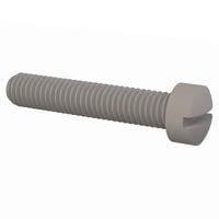 Essentra Components 011032F100 Machine Screw Fillister Slottted Screw, #10-32 Thread, 1 Lg