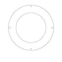 Sanyo Denki 109-1134 Inlet Ring Nozzle Inlet Nozzle for 225mm Centrifugal Fan, Silver