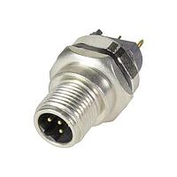 HARTING 21033411531 Headers & Wire Housings M12 B-code 5pin male straight pcb mount, shielded version + front mount housing