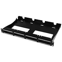 HellermannTyton RNGPP1URCM Racks & Rack Cabinets RapidNet Panel with Rear Cable Management, Black, 1/pkg