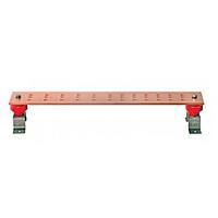 Wakefield Thermal SCGB-12-T-KT Ground Bars Ground Bar, 36 Holes, Rectangle, Copper, Tin, 24" L, 4" W, 4" H, 0.25" Thickness