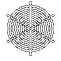 Sanyo Denki 109-320 Guard 172mm Fan Finger Guard, Outlet, Silver