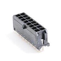 Molex 43045-1625 Shrouded Microfit 3.0 V PTH clip DR 15Au 16Ckt