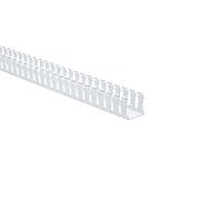 HellermannTyton 181-22028 Slotted Wall Wiring Duct Slotted Wall Wiring Duct, 2" x 2", Non-Adhesive, PVC, White, 120ft/Carton