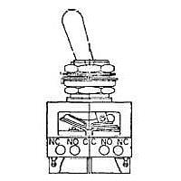 Honeywell 64AT300-3 Toggle Switches Sw Toggle N.O./N.C. 4P 7A 250VAC 28VDC
