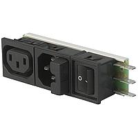 Schurter 6432.0251.15 Inlet/Outlet Combinations POWER ENTRY MODUL 64 FELCOM 10A