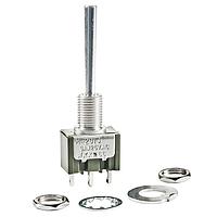 NKK Switches M2013Q4S1W01 Toggle Switches ON-OFF-ON .64 CONE 1/4" BUSHNG SLDR LUG