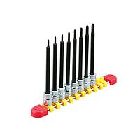 KTC TBT2L08TH Long T-type tamper-proof Torx bit socket set (1/4", 8pcs)