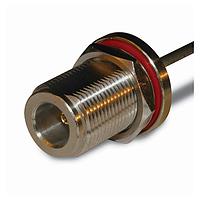 Amphenol RF 082-6162 Connectors N BULKHEAD JACK FOR 1250 SEMI