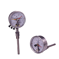 skSATO LAT-100SE Ridged Stem type Dial Thermometer with Contact (Back connection)