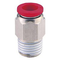 OMEGA OM-AIR-C022A0605 Push-to-Connect Pneumatic Airline Fittings (6 mm, Push Connect, 5 mm, Metric Male, Adaptor, Push Connect)