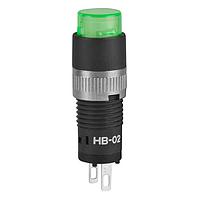 NKK Switches HB02KW01-6F-FB Panel Mount Indicators / Switch Indicators RND INDCTR GREEN LED GRN LENS/WHT DIFUSER