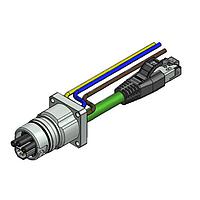 Amphenol CONEC 57-03044 Ethernet Cables / Networking Cables ENP-17-1-FSPBU2PEDST4-V5-45S-RS8.33-0,5/0,5/G6/150/034