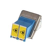 Molex 106115-6100 Adapters LC-D EMI ADPTR 45 DE EG SNAP MOUNT GREEN