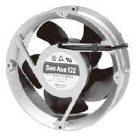 Sanyo Denki 109E5748K502 Axial DC Axial Fan, 172x150x51mm Round/Sidecut, 48VDC, Ribless