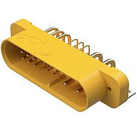 Amphenol Positronic GFSH435M47B/AA Connectors GFSH Series 25 Position Pin (Male) Solder Tail Mounting Bracket Power Connector