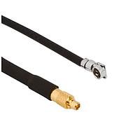 Amphenol RF 095-900-556-100 RF Cable Assemblies AMC4 Right Angle Plug to MMCX Straight Plug 1.13 mm 50 Ohm 100 mm (3.93 Inches)