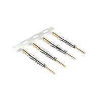 Amphenol SINE Systems SP24W2G30 Contacts Pin Contact, Stamped, Gold 30u", Wire Range .14-.25mm , 26-24 AWG, with 3 tangs. 3,000 pcs. Reel