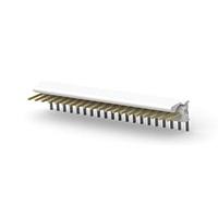 AMP Connectors - TE Connectivity 5-641216-0 Unshrouded 20P MTA100 HDR ASSY FL/RA LF