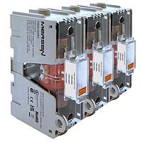 Mersen FB60J60B3 Fuse Holders Fuse Block,Class J Non-Spring Reinforced,3 Pole,600V,60A,Box Connector