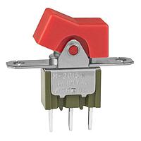 NKK Switches M2015TNW03-DC Rocker Switches SPDT ON-(ON) PC MNT RED ROCKER
