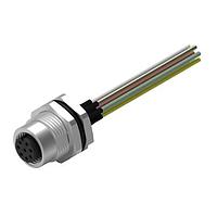 Wurth Elektronik 643462100608 Receptacles WRCIRC M12 Screw Coding A Panel + Wires Panel + Wires Metal with Front Panel Nut PG9 Female connector, polarity 8