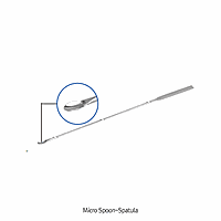 DaiHan SL.Spa7014 Micro Spoon-Spatula, L200, Bowl-5×9, Blade-5×50, stem-Φ2.5 mm