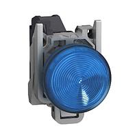 SCHNEIDER XB4BVBM6GEX Pilot Light HAZ LOC PUSHBUTTON SWITCH, 24- 240 Vac/dc, Blue, -40 +70 , IP65