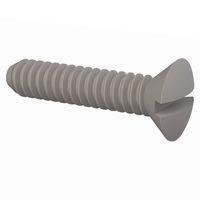 Essentra Components 330440A050 Slotted Countersunk 82 Slotted CSK Screw, #4-40 Thread, 1/2 Lg