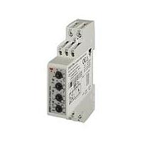 Carlo Gavazzi DPB51CM44 Industrial Relays 3-Phase Star-Delta True RMS Monitoring Relay, Sequence and Phase Loss, Over/Under Voltage, 1 SPDT Relay Output, IP20, DIN-rail mounting, Measuring Range 177 to 550Vac, 17.5x90x67.2mm housing