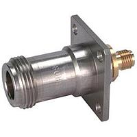 HUBER+SUHNER 37_N-SMA-50-51/1--_NE RF Adapters - Between Series N jack(f) to SMA jack(f) flange