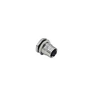 NorComp 859RD04-203R004 Connectors IP67 Female M12 Rear Panel Mount 4 Position Straight Solder Cup