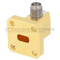 Fairview SMW28AC001-KF WR-28 to 2.92mm Female Waveguide to Coax Adapter UG-599/U Square Cover Flange With 26.5 GHz to 40 GHz Frequency Range For Ka Band