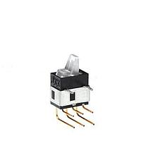 NKK Switches GW12LJHF Paddle Switches SPDT ON-ON 0.4VA GRN RIGHT ANGLE PC