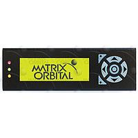 Matrix Orbital EGLK19264A-7T-YG-MT LCD Graphic Displays Grph Disp RS232, 5V Yw Txt/ Bk Bckgrnd