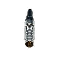 NorComp 822B006-173L701 Connectors IP50 Male Push-Pull Cable Mount 6 Position Straight Solder Cup