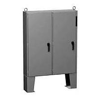 Hammond Manufacturing 2UD605018FFTC Disconnect N12 Two Door Disconnect encl w/ panel - 60.13 x 50 x 18.13 - Steel/Gray