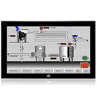 IEI Technology DM-FW19A/PC-R21 Display Modules 18.5" 400 cd/m 1366x768 LCD monitor, Aluminum front panel, Black color, W/ USB PCAP touch screen, 9 -36V DC input, Powder paint, R21