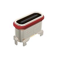 Amphenol Commercial Products 12402324P912A USB Connectors USB3.2 Gen1 Type C,Vertical, Length 6mm, Dual Row SMT, IPX4